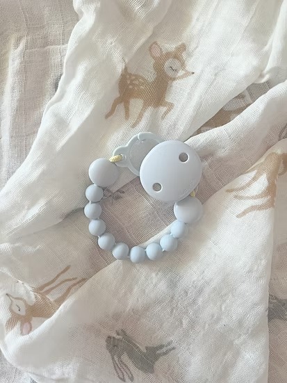 Clip Cuentas Silicona Celeste Suavinex