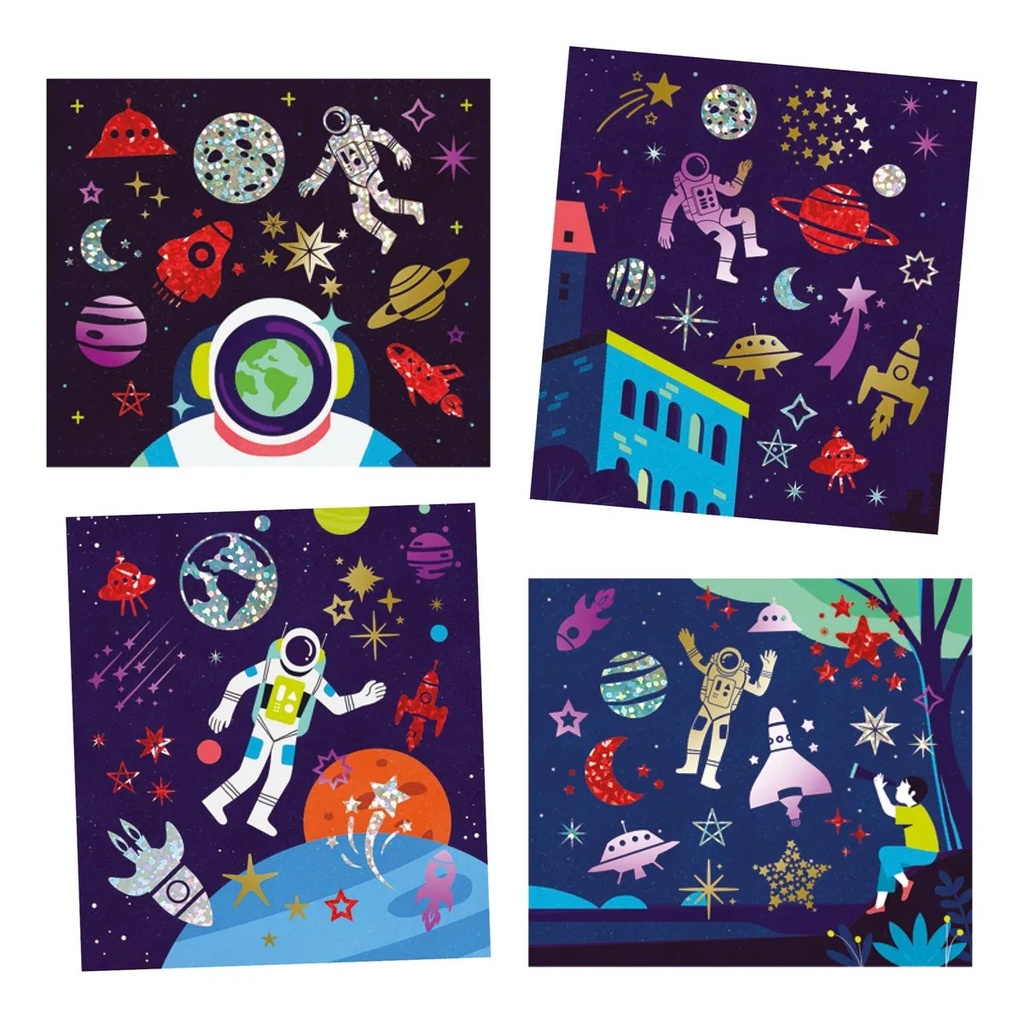 Artistic Patch Metal - Cosmos Design By By Djeco