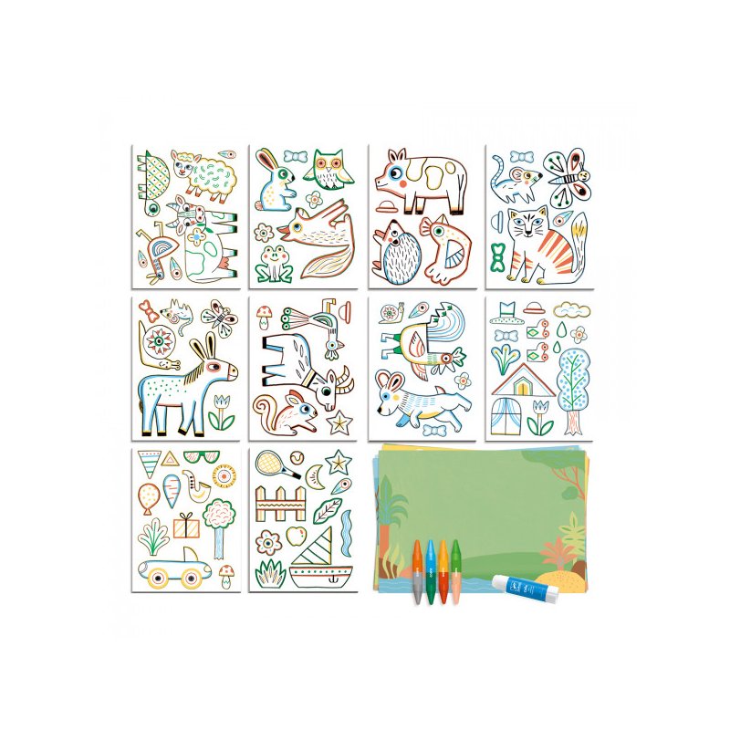 A world to create, animals Design by by Djeco