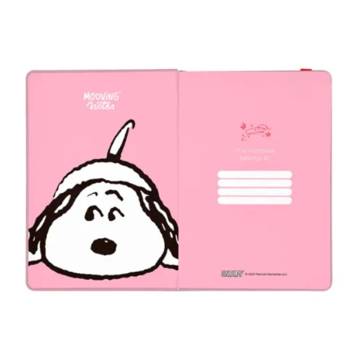 Cuaderno Snoopy A5 Rayas Mooving