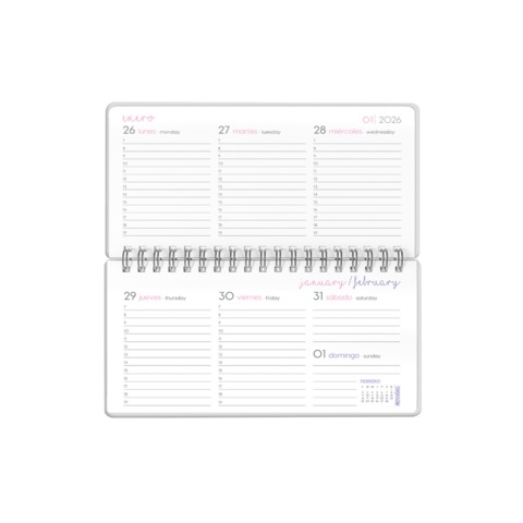 Agenda Pocket Hope Rosa Mooving