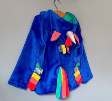 Disfraz Unicornio Azul  6 a 9 años Ojos Grandes