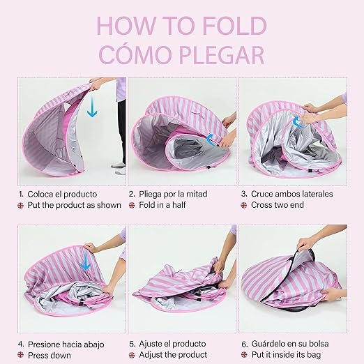 Carpa para Bebe para Playa Lila Akas