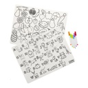 Individuales Lavables abecedario-frutas&amp;verduras Chau Pantal