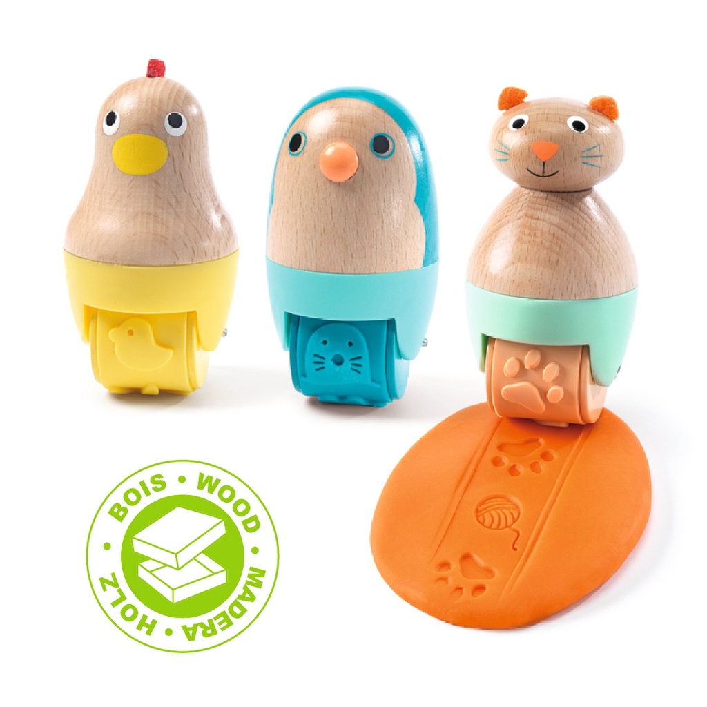 Light Clay - Rolls, Faire Des Traces - Fsc 100% Djeco