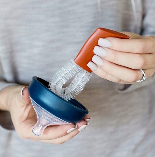 Set limpiamamadera 5 piezas gris Boon