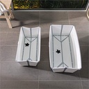Flexibath XL - Blaco y gris Stokke