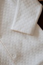 Enterizo PIMA Jacquard blanco y beige 3/6 Mon Petit