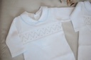 Enterizo PIMA punto smock celeste 3/6 Mon Petit