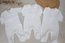 Enterizo PIMA punto smock celeste 3/6 Mon Petit