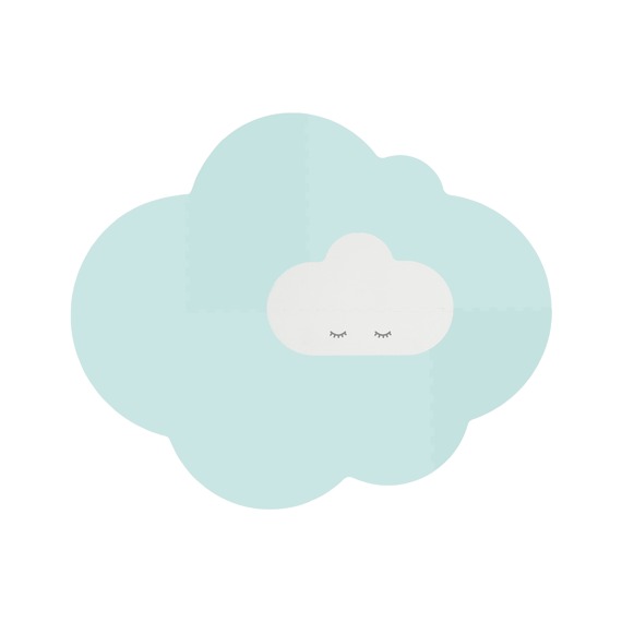 Playmat Head in the clouds (L) - Minty Green Quut