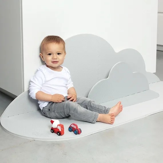 Playmat Head in the clouds (S) - Pearl Grey Quut