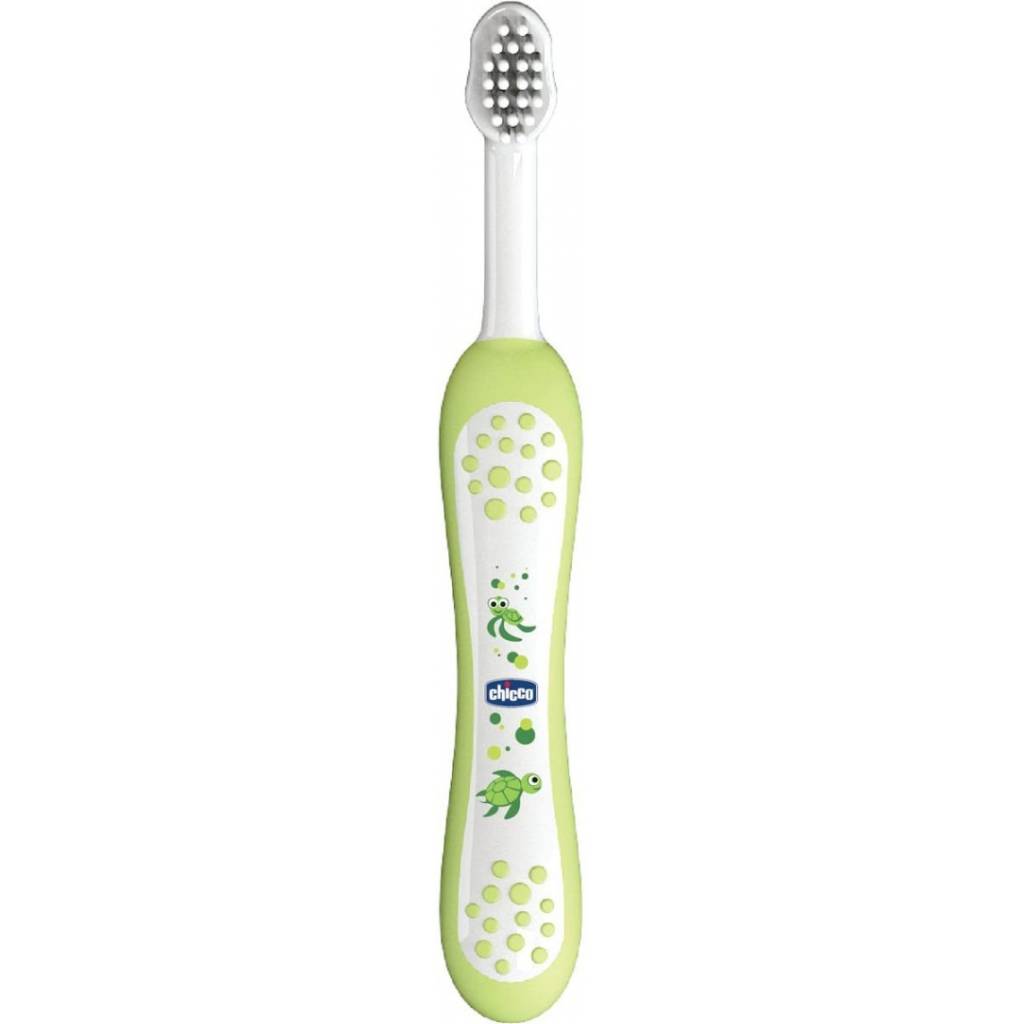 Set cepillo + pasta de dientes 6-36m verde Chicco