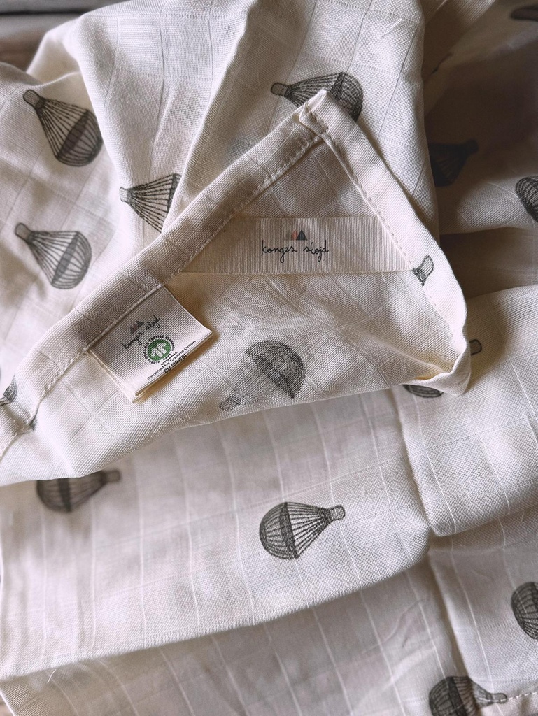 Muslin Single Cloth Gots - Parachute Creme Kong Slojd