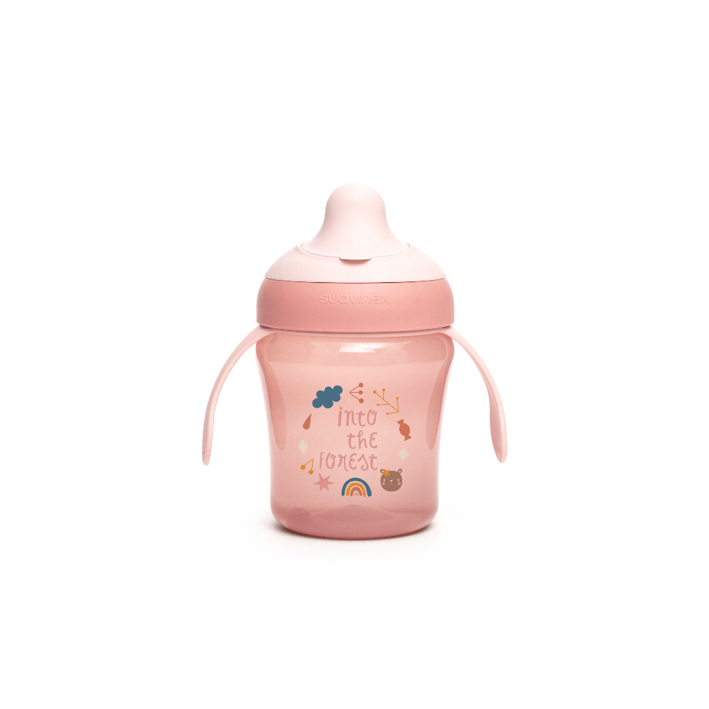 Learning Cup 200Ml +6M (Pico Antiderrame) Rosa Suavinex