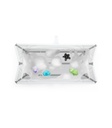 Flexibath XL - Blanco/gris Stokke