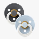 Colour 2 Pack Latex Size 1 Iron Night/Baby Bibs