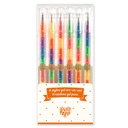 6 Rainbow Gel Pens Djeco