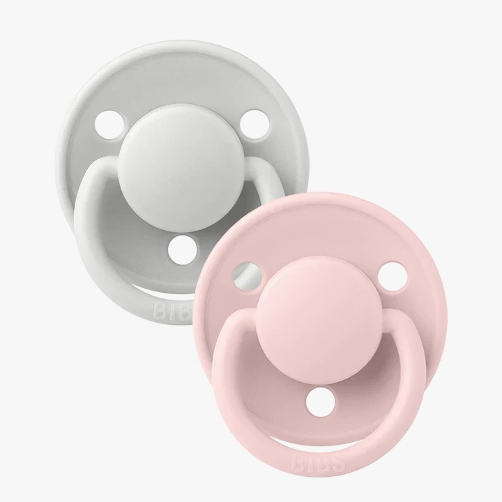De Lux 2 Pack Silicone Onesize Haze/Blosso Bibs