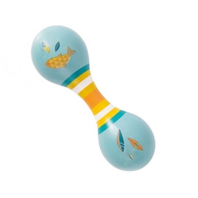 Blue Double Maracas Le Voyage D'Olga Moulin Roty