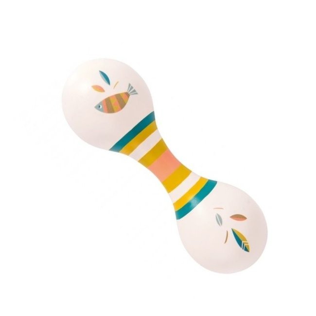 Cream Double Maracas Le Voyage D'Olga Moulin Roty