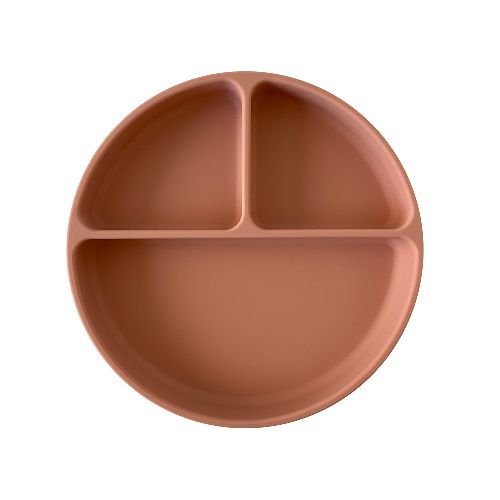 Plato con divisiones y ventosa Muted (rosado) Storki