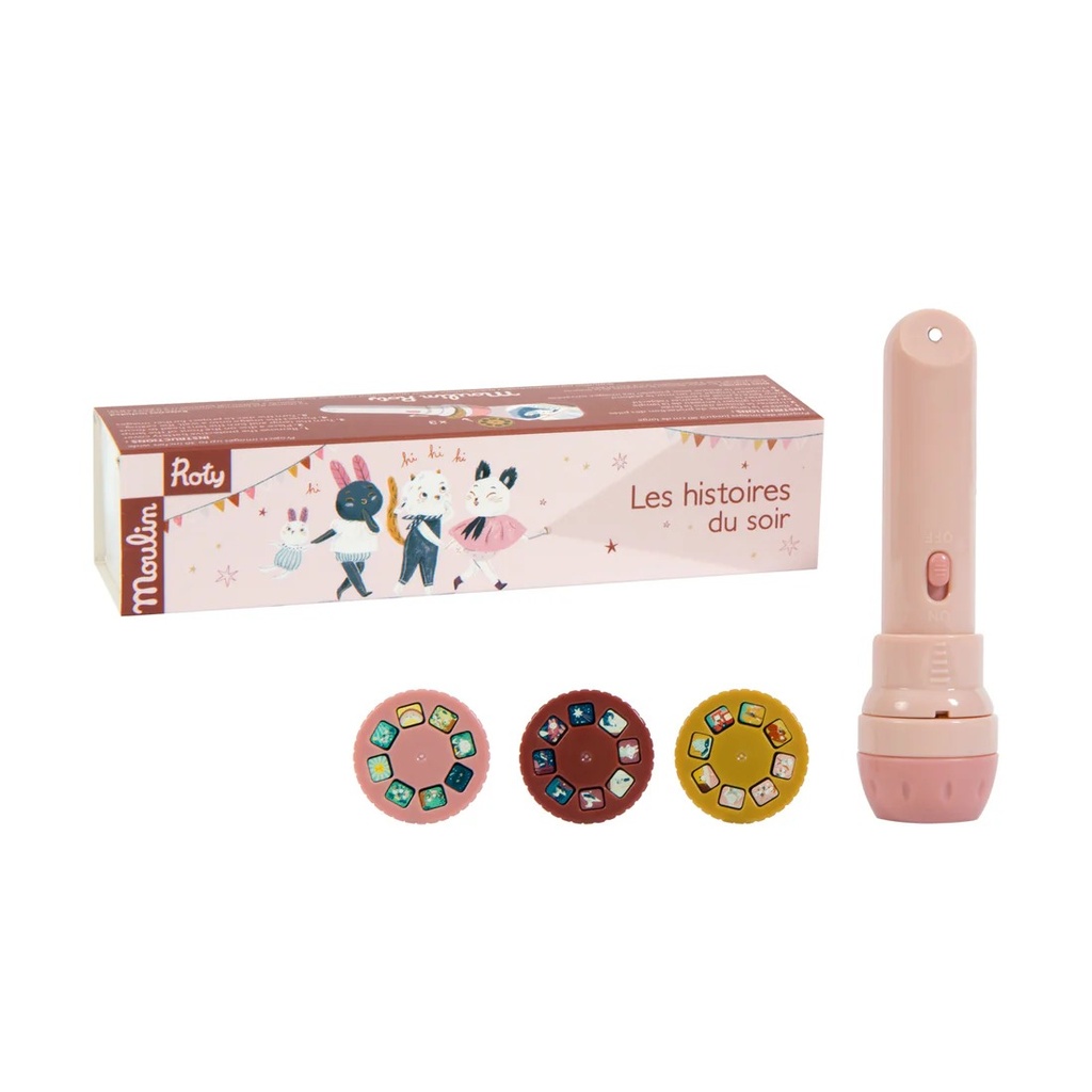 Linterna-Proyector de historias Après la pluie Moulin Roty