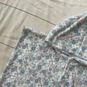 Poncho Blue Flowers - L Martin Pescador