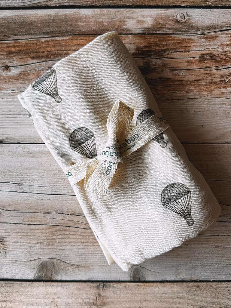 Muslin Single Cloth Gots - Parachute Creme Kong Slojd