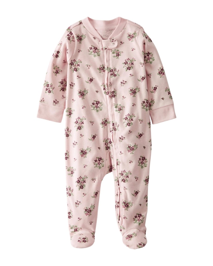 Pijama 1Pc C/Pie Floral Alg Org Little Planet9M Carters