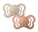 Couture 2 Pack Silicone Size 2 Vanilla/Peach Bibs