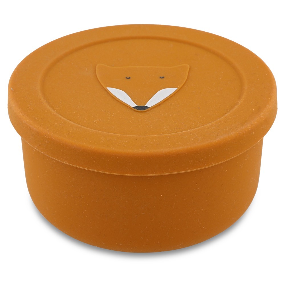 Silicone Snack Pot With Lid - Mr, Fox Trixie