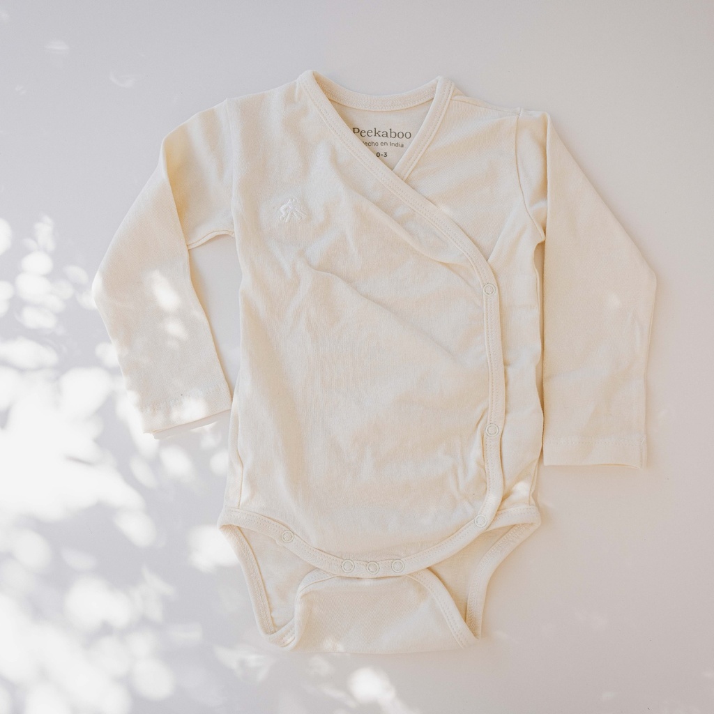 Body Cruzado Beige 0-3M Peekaboo