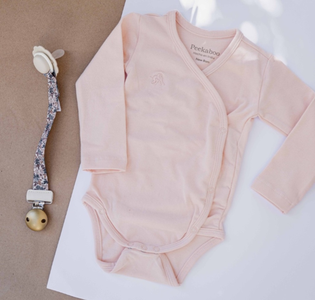 Body Cruzado Rosa 0-3M Peekaboo