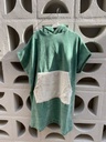 Poncho Beige/Verde 2-4Y Peekaboo