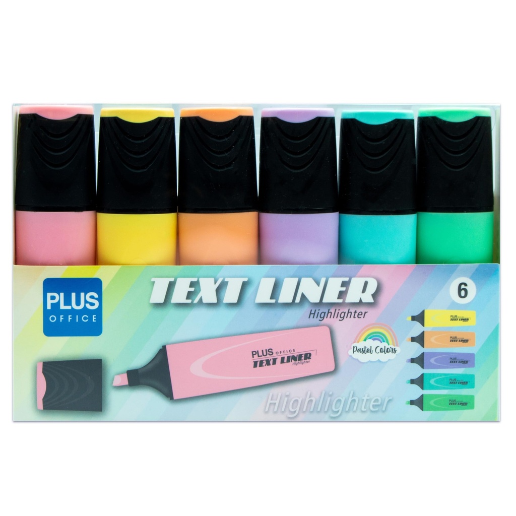 Marcador Fluorescente X 6 Pasteles Plus Office