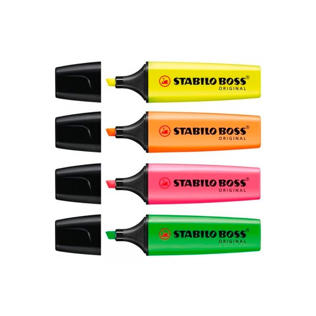 Resaltador Boss x 4 (704-70) Stabilo