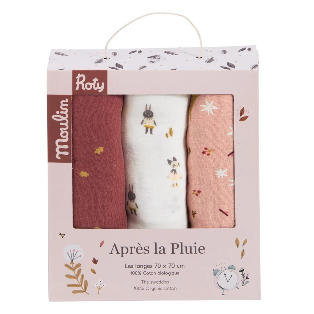 Set De 3 Muselinas Alp Moulin Roty