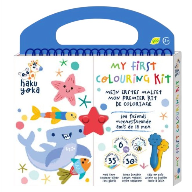 Mi Primer Kit Para Colorear - Amigos Marinos Haku Yoka