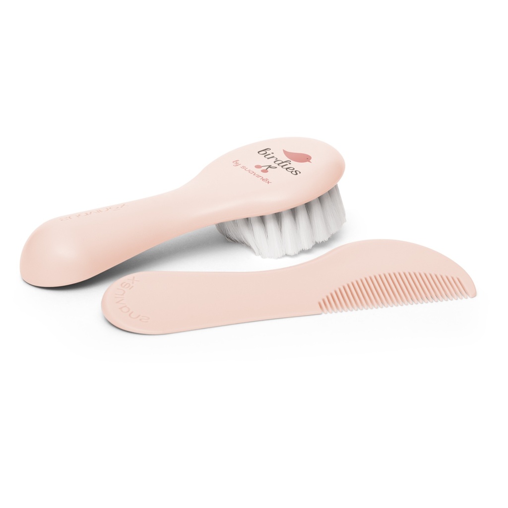 Set Cepillo Y Peine - Birdies Rosa Suavinex