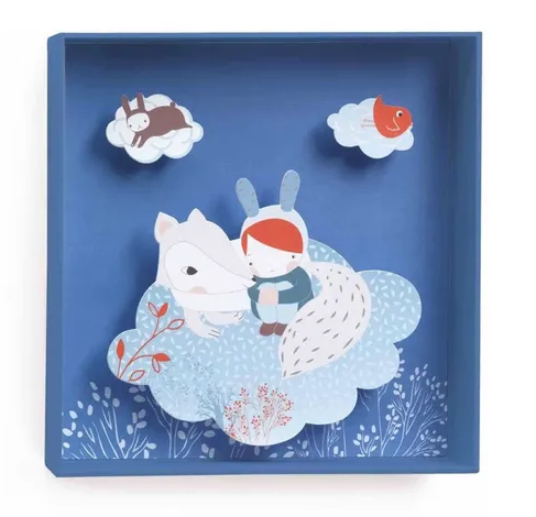 White Fox - 21X21X4Cm Little Big Room By Djeco