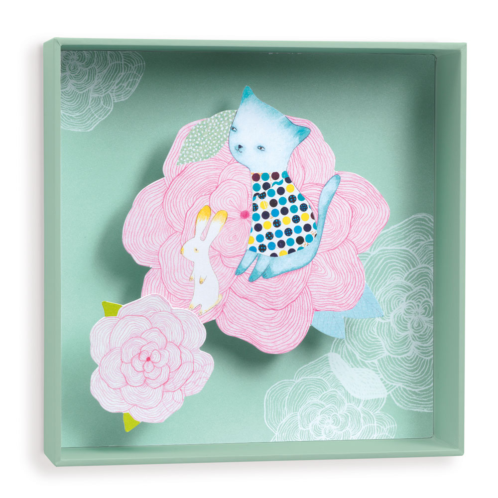 Cabbages And Flower - 18,5X18,5X4Cm Little Big Room By Djeco