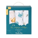 Juego De 3 Muselinas Estampadas El Viaje De Olga Moulin Roty