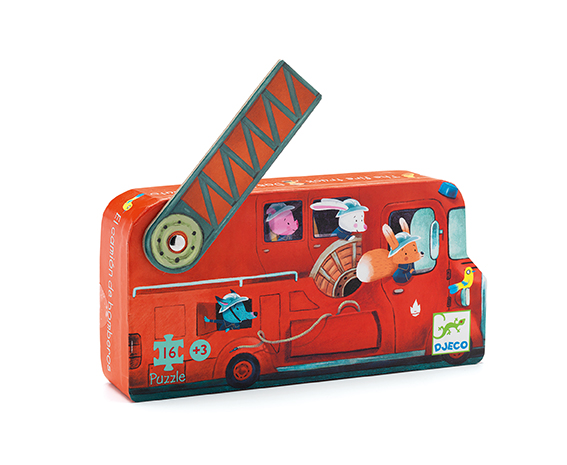 The Fire Truck - 16Pcs Djeco