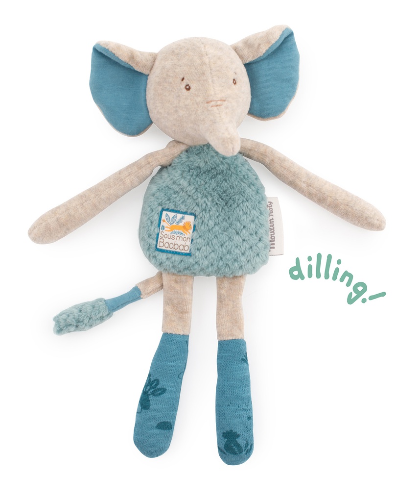 Doudou-Sonajeros Baobab Elephant Moulin Roty
