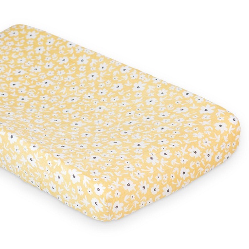 [628233457257] Cubre cambiador Muselina Yellow Flowers Lulujo (81  X 43 cm)