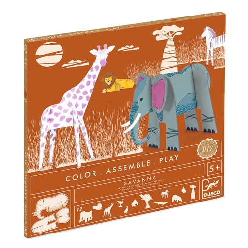 [DJ08003] Color Assemble Play Savanna Djeco