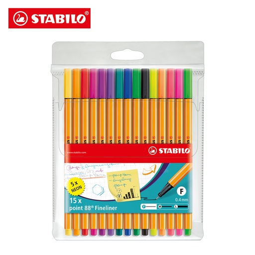 [4006381438636] Marcadores Point 88 x 15 STABILO