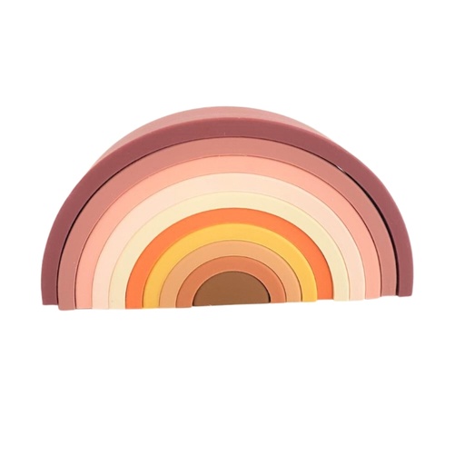 [HOPP57] Arcoiris en silicona grande rosa Hopping