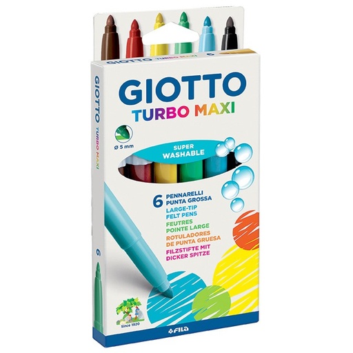 [8000825452505] Marcador grueso Turbo Maxi x 6 Giotto